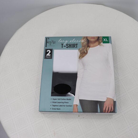 Felina Long Sleeve 2-Pack T-shirt Size XL New in Box - Picture 2 of 8